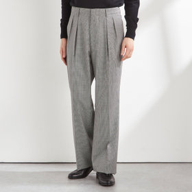 CLASSICO TAPERED】【秋冬】ウールテーパードパンツ 2タック/ブラウン