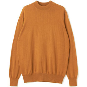 RBC】【秋冬】ウール100%モックネックニットセーター/オレンジ/ZEGNA