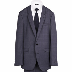 ★新品同様★ スーツセレクト　A5 スリーピース　ダークネイビー　秋冬 SLIM TAPERED_2】【春夏】2釦シングルスーツ 0タック/ネイビー