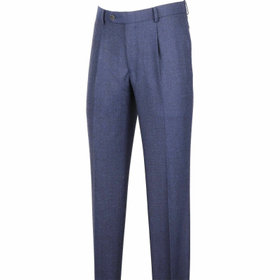 【WEB限定/OUTLET】【CLASSICO TAPERED】【秋冬】ウールブレンドパンツ 1タック/ネイビー