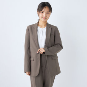 SLIM TAPERED】【春夏】2釦シングルテーパードパンツスーツ/4S