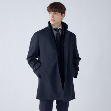 SUIT SELECT チェスターコート 紺 Mサイズ コート｜ネイビー系（紺）｜SUIT SELECT | スーツセレクト公式通販