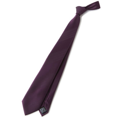 【BLACK LINE】ポリエステルシャドーストライプネクタイ 7.5cm幅/パープル/ウォッシャブル