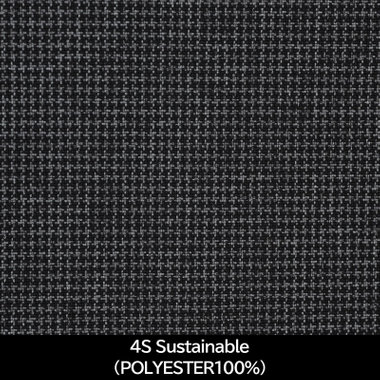 【日本製】【MEN'S】【パターンオーダー】【KSW】【春夏】スーツ/グレー＆ブラック×ハウンドトゥース/4S Sustainable (POLYESTER100%)