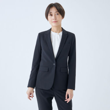 【SL】【年間】1釦ジャケット/ネイビー/ウォッシャブル