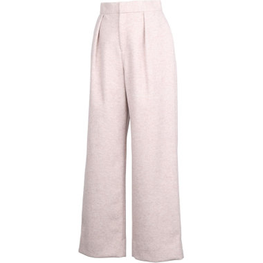 【SL】【秋冬】ワイドストレートパンツ/ベージュ/ダブルジャージー素材