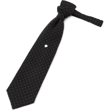 【SL】バロックタイ 9.0cm幅/ブラック×ドット