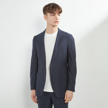 【CLASSICO TAPERED】【春夏】2釦シングルジャケット/ネイビー/パッチポケット/4S SUSTAINABILITY&ECOLOGY FABRIC