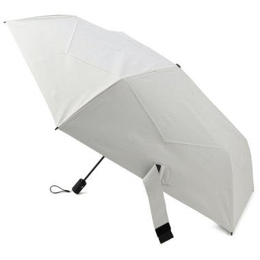 【晴雨兼用】【自動開閉】【形状記憶折りたたみ傘】ホワイト