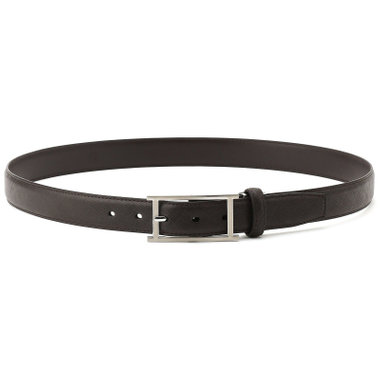 ピンバックルベルト 3.0幅/ダークブラウン(ウエスト97cmまで対応)