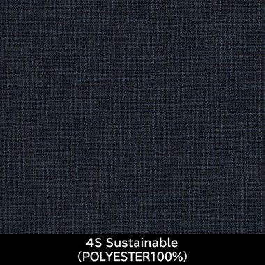 【日本製】【MEN'S】【パターンオーダー】【SKINNY】【春夏】スーツ/ネイビー/4S Sustainable (POLYESTER100%)