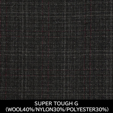 【国内縫製】【MEN'S】【パターンオーダー】【CLASSICO TAPERED S】【春夏】スーツ/グレー/SUPER TOUGH G (WOOL40%/NYLON30%/POLYESTER30%)