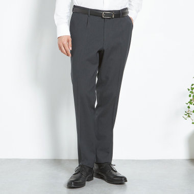 【CLASSICO TAPERED】【春夏】1タックテーパードパンツ/グレー/ウエストムーブ仕様/4S SUSTAINABILITY&ECOLOGY FABRIC/※裾上げ済仕様