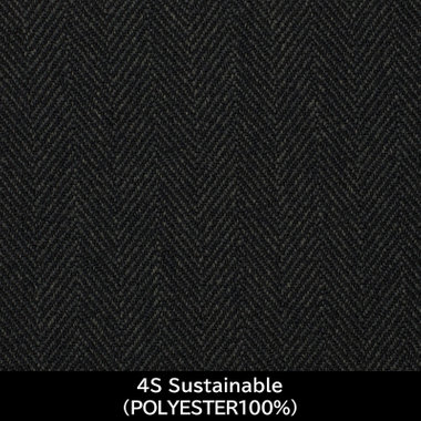 【日本製】【MEN'S】【パターンオーダー】【CLASSICO TAPERED W】【秋冬】スーツ/ダークグリーン×ヘリンボーンストライプ/4S Sustainable (POLYESTER100%)