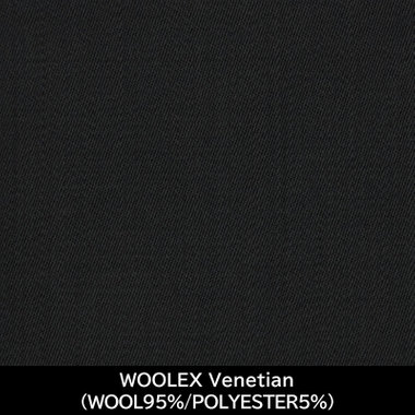 【日本製】【WOMEN'S】【パターンオーダー】【RELAX TAPERED】【春夏】スーツ/ブラック/WOOLEX Venetian (WOOL95% POLYESTER5%)