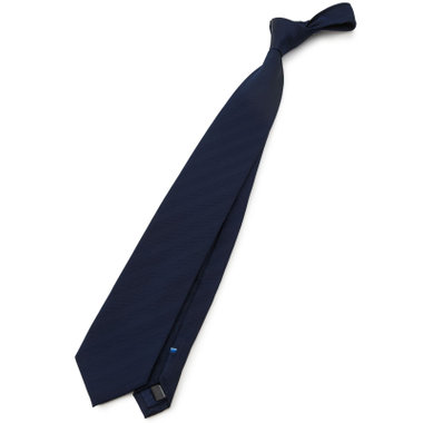 【SILVER LINE】シルクブレンドシャドーストライプネクタイ 8.０cm幅/ネイビー