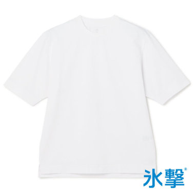 【SILVER LINE】【半袖】ホワイト / クルーネック/ 酷暑対策Tシャツ「FREEZETECH 氷撃」冷感PRINT