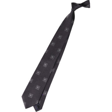 【発送在庫あり】【SL】シルク小紋ネクタイ 8.0cm幅/グレー+グレー