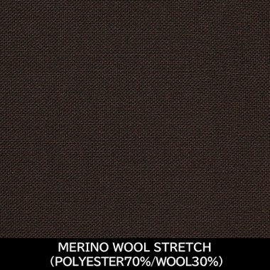 【国内縫製】【WOMEN'S】【パターンオーダー】【RELAX TAPERED】【春夏】スーツ/ブラウン/MERINO WOOL STRETCH (POLYESTER70%/WOOL30%)