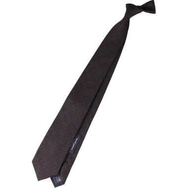 【発送在庫あり】【SL】シルクウールソリッド系ネクタイ 8.0cm幅/ブラウン/CANONICO fabric made in italy