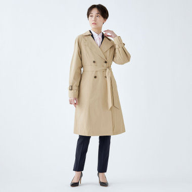 公式サイト - ハイブランドの新作が続々登場 SUIT SELECT×Samantha Thavasa】バックプリーツ トレンチコート ジャケット・アウター