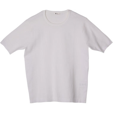 【発送在庫あり】【RBC】【半袖】クルーネックニットTシャツ/ホワイト/RENU