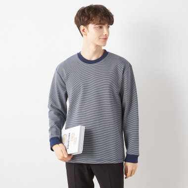 【RBC/長袖】ボーダーシャツ/ネイビー