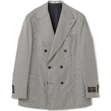 【Take.it.easy】6釦2掛けダブルジャケット/ハウンドトゥース/CANONICO 1663 fabric made in italy