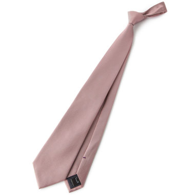 【BLACK LINE】シルクブレンドソリッド系ネクタイ 7.5cm幅/ピンク