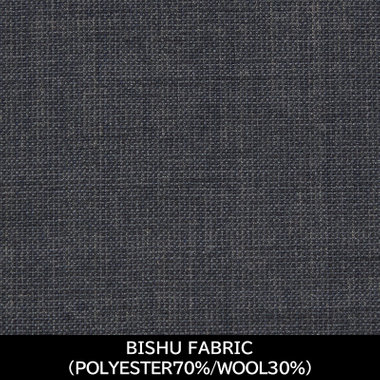 【国内縫製】【MEN'S】【パターンオーダー】【CLASSICO TAPERED S】【春夏】スーツ/ブルーグレー/BISHU FABRIC (POLYESTER70% WOOL30%)