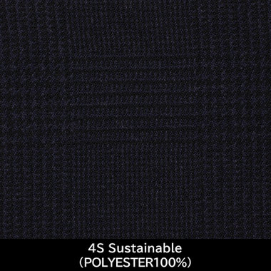 【日本製】【WOMEN'S】【パターンオーダー】【RELAX TAPERED】【秋冬】スーツ/ネイビー×チェック/4S Sustainable (POLYESTER100%)