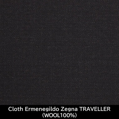 【国内縫製】【MEN'S】【パターンオーダー】【CLASSICO TAPERED S】【春夏】スーツ/グレー/Cloth Ermenegildo Zegna TRAVELLER (WOOL100%)