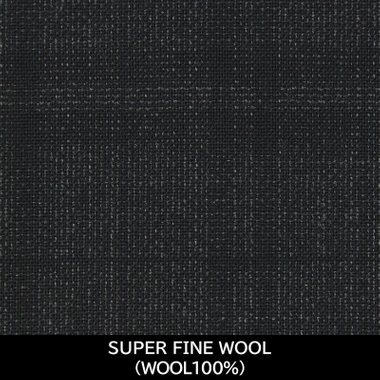 【国内縫製】【MEN'S】【パターンオーダー】【SKINNY】【春夏】スーツ/グレー×チェック/SUPER FINE WOOL (WOOL100%)