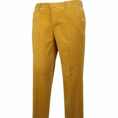 【発送在庫あり】【SKINNY TRAD】【秋冬】コットンポリコーデュロイ クロップドパンツ/オレンジ×ソリッド+STRETCH/シングル仕上げ