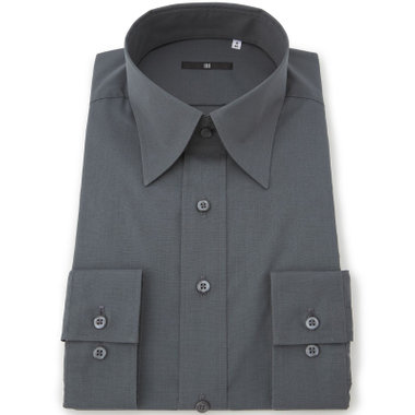 発送在庫あり】【BLACK LINE】【形態安定】ロングポイントカラー