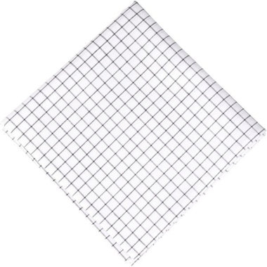 【発送在庫あり】【日本製】ハンカチ/コットン(綿)100%/ホワイト×ブラックチェック