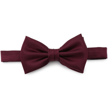 蝶ネクタイ/ワイン×サテン