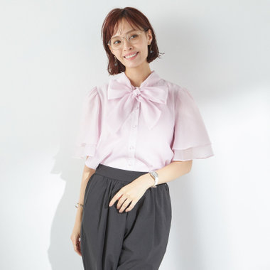 半袖】リボンブラウス/ピンク（BR2552-PN_T）｜メンズ（メンズ）｜SUIT
