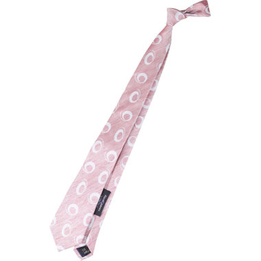 【発送在庫あり】【BL】リネンシルクコットン小紋柄ネクタイ 7.5cm幅/ワイン×サックス/Finest fabrics by COMO ITALY