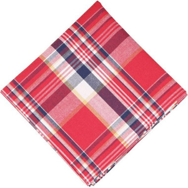 【発送在庫あり】【日本製】ハンカチ/コットン(綿)100%/ワイン＆ネイビー＆ホワイト×チェック