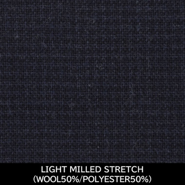 【日本製】【WOMEN'S】【パターンオーダー】【RELAX TAPERED】【秋冬】スーツ/ネイビー×チェック/LIGHT MILLED STRETCH (WOOL50% POLYESTER50%)