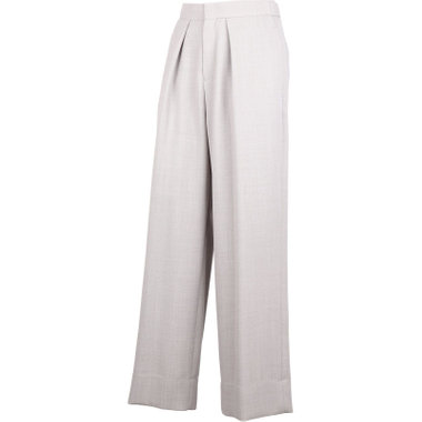 【SL】【春夏】ワイドパンツ/グレー/ウエストシャーリング/裾上げ済仕様/ウォッシャブル