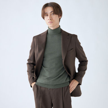 RBC】【秋冬】3釦段返りジャケット/ブラウン/パッチポケット RBC】【秋冬】3釦段返りジャケット/ブラウン/パッチポケット