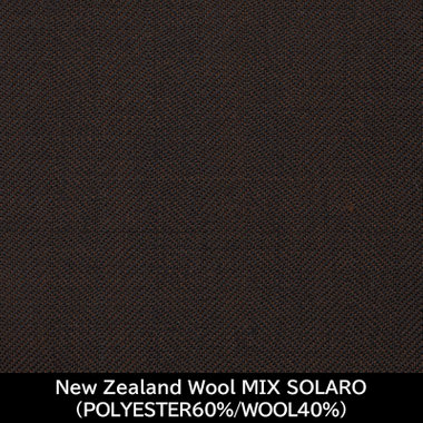 【日本製】【WOMEN'S】【パターンオーダー】【RELAX TAPERED】【秋冬】スーツ/ブラウン/NewZealand Wool MIX SOLARO (POLYESTER60%/WOOL40% )