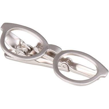 ネクタイピン タイクリップ 45mm×17mm/メガネ