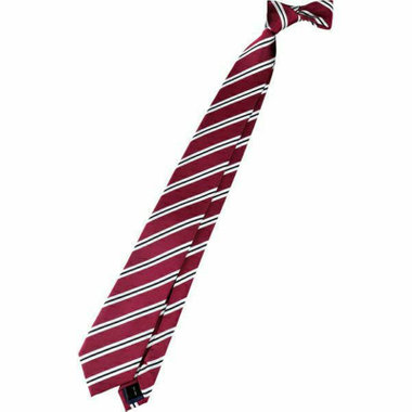 【WEB限定/OUTLET】【BL】シルクストライプネクタイ 7.0cm幅/ワイン×ホワイト×ブラック