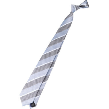 【発送在庫あり】【BL】リネンシルクコットンストライプネクタイ 7.5cm幅/ブルー×ネイビー/ITALIAN FABRICS