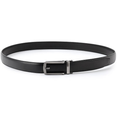 【フリーアジャスト仕様/5mm間隔/32段階】バックルロングベルト 2.9cm幅/ブラック(ウエスト120cmまで対応)