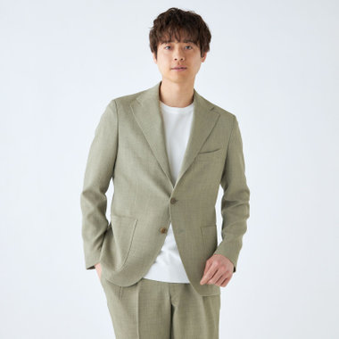 RBC】【春夏】3釦段返りジャケット/カーキ/パッチポケット（JSJ2452