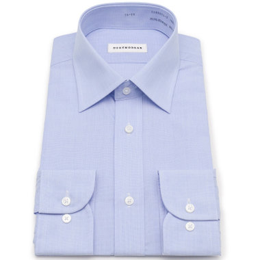 【発送在庫あり】 【形態安定】ワイドカラーワイシャツ/ブルー